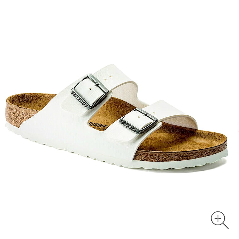 White Arizona Birkenstock - Size EU 39 (US 8-8.5)